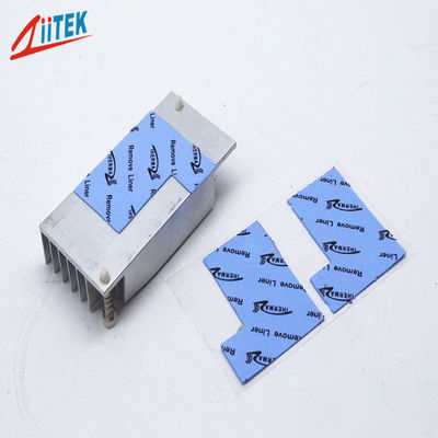 3.0W/Mk Hoge Effectieve Siliconen Gap Filler Pad CPU Pad Blauwe Kleur Voor Voeding