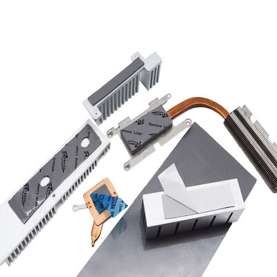 Zelfklevend grijs thermisch siliconen geleidend kussen 7,5 W voor AI-processors AI-servers Warmteafvoer