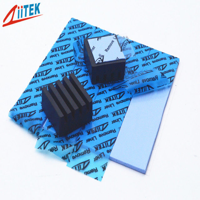 3.0W/Mk Hoge Effectieve Siliconen Gap Filler Pad CPU Pad Blauwe Kleur Voor Voeding