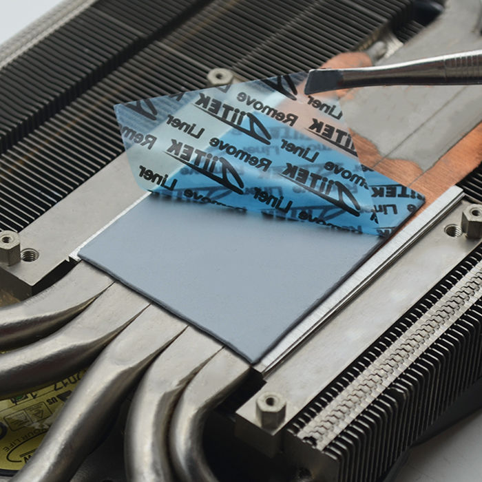 Thermische Gap Filler Siliconen Pads Aangepast formaat Hoge thermische geleidbaarheid 8,5 W/mK voor koeling van elektronische apparaten