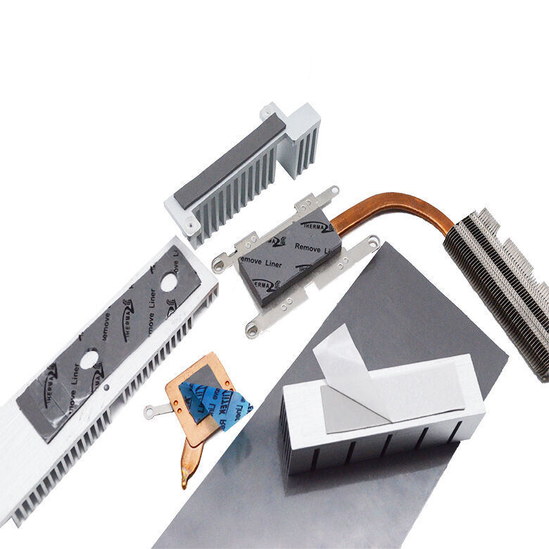 Zelfklevend grijs thermisch siliconen geleidend kussen 7,5 W voor AI-processors AI-servers Warmteafvoer