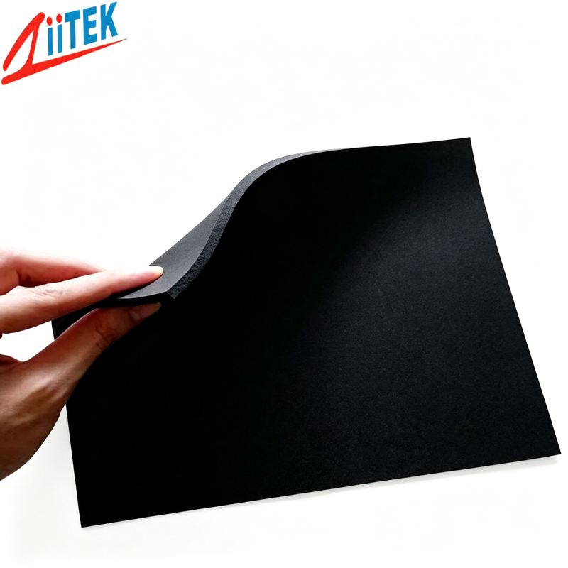 Dempende geluidsisolatie Zwart siliconen schuimmateriaal voor vliegtuigen, hogesnelheidstreinen en auto's