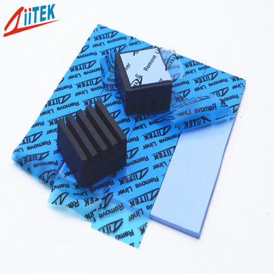 3.0W/Mk Hoge Effectieve Siliconen Gap Filler Pad CPU Pad Blauwe Kleur Voor Voeding